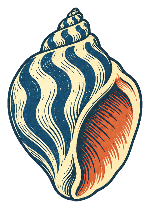 Preview for Linocut Seashells Tulip Shell