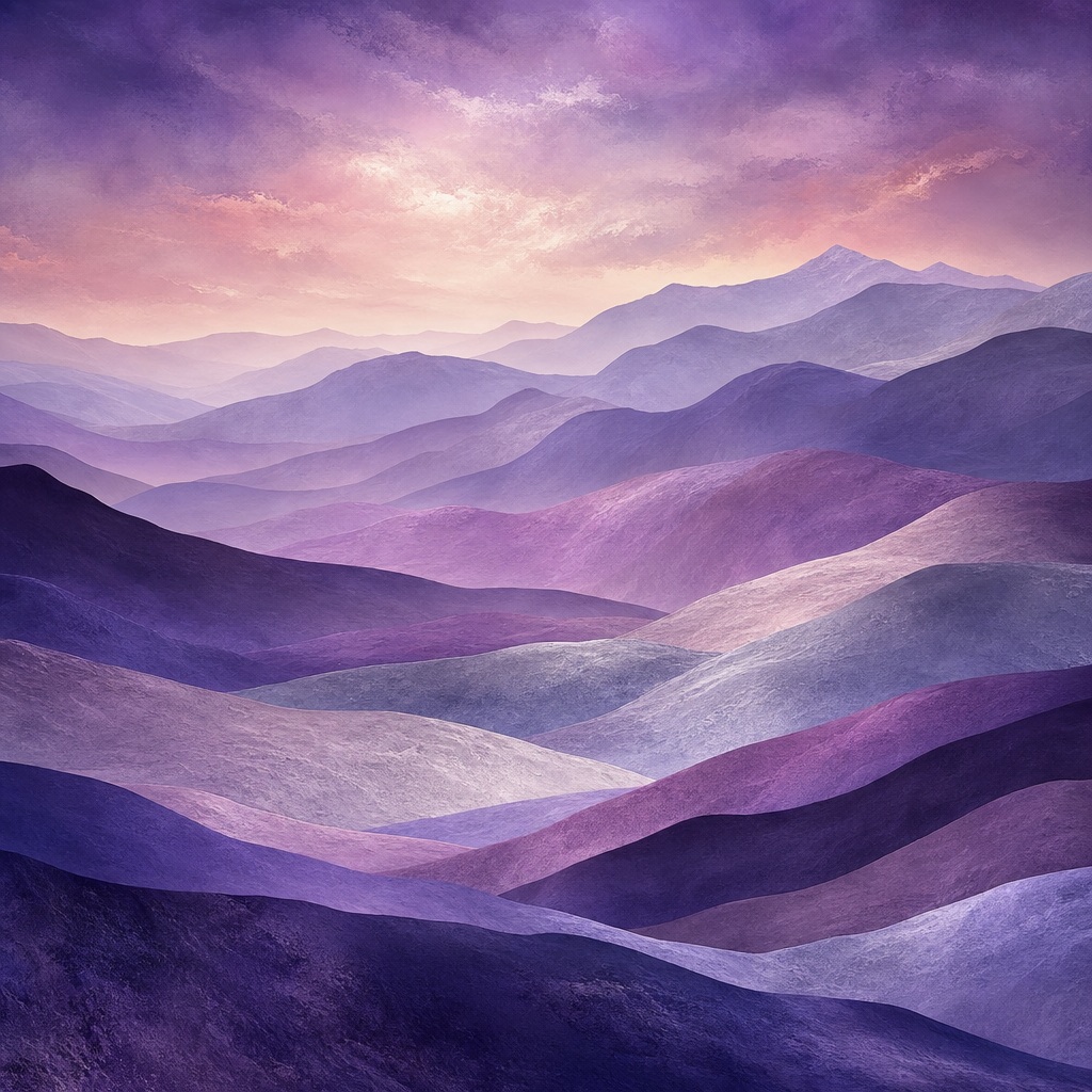 Preview for Violet Dusk Mountain Layers Background