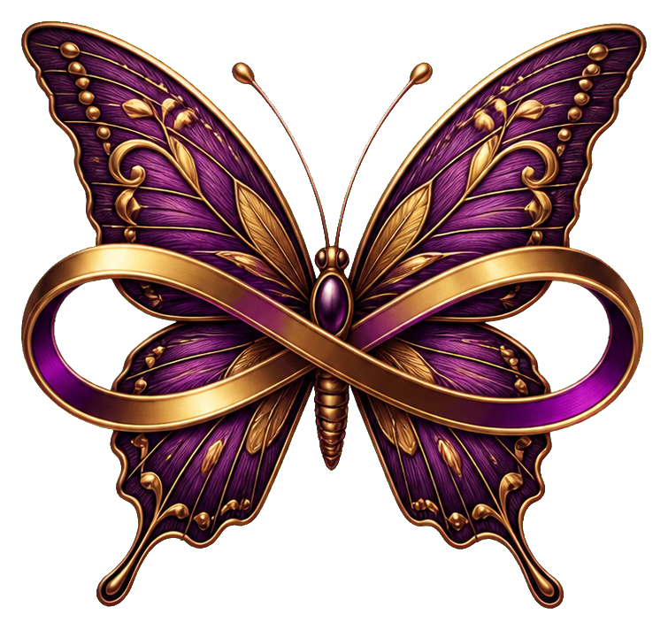 Preview for Infinity Ribbon Butterfly Sticker