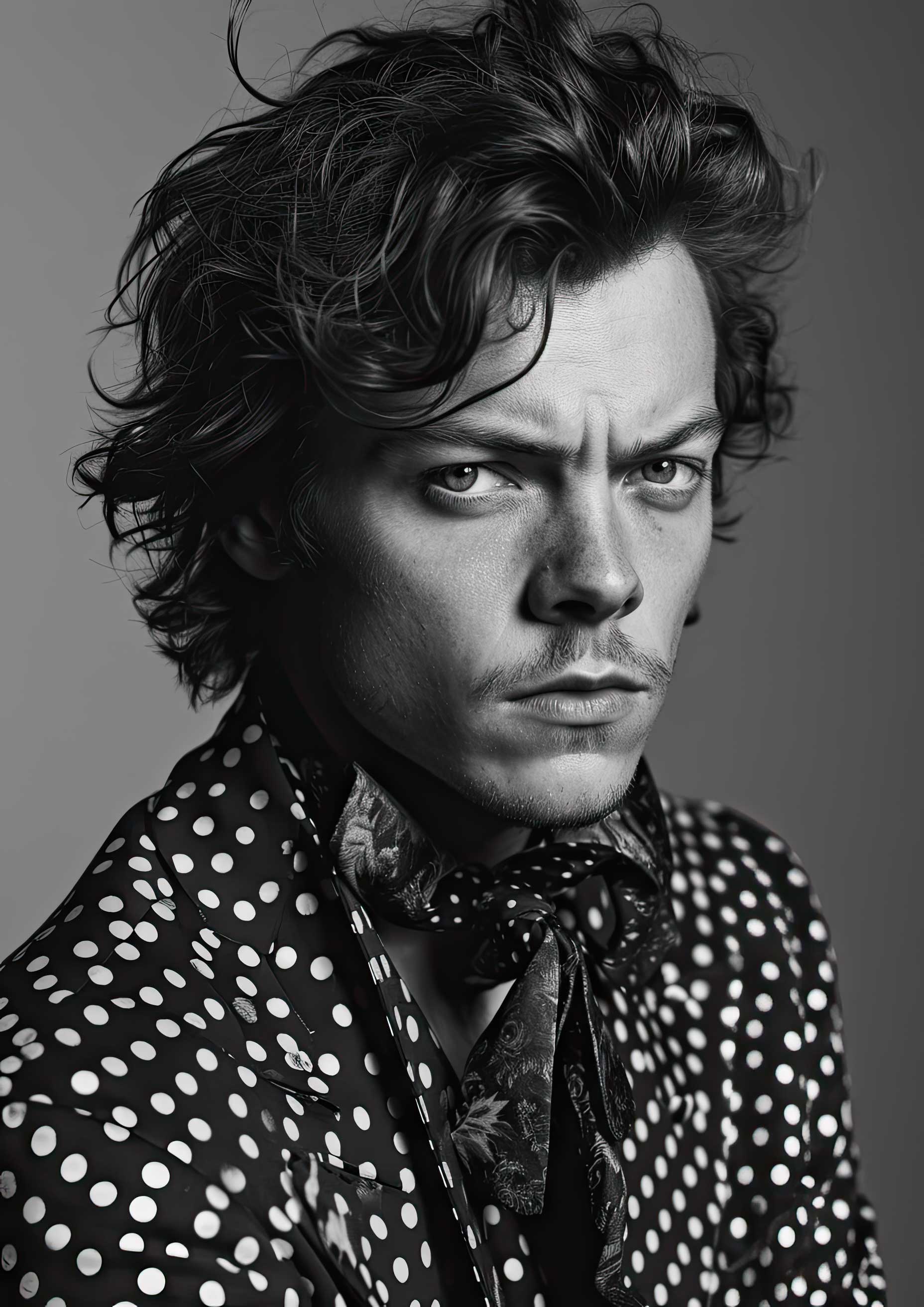 Preview for Black-and-white-polka-dot-portrait-celebrities-background-4b830