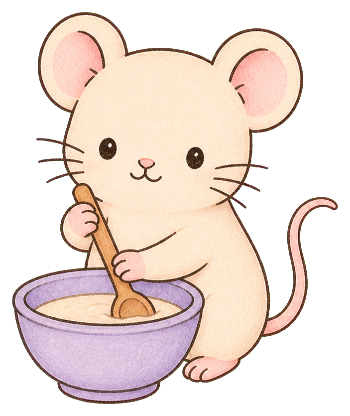 Preview for Kawaii Mouse Baking Sticker