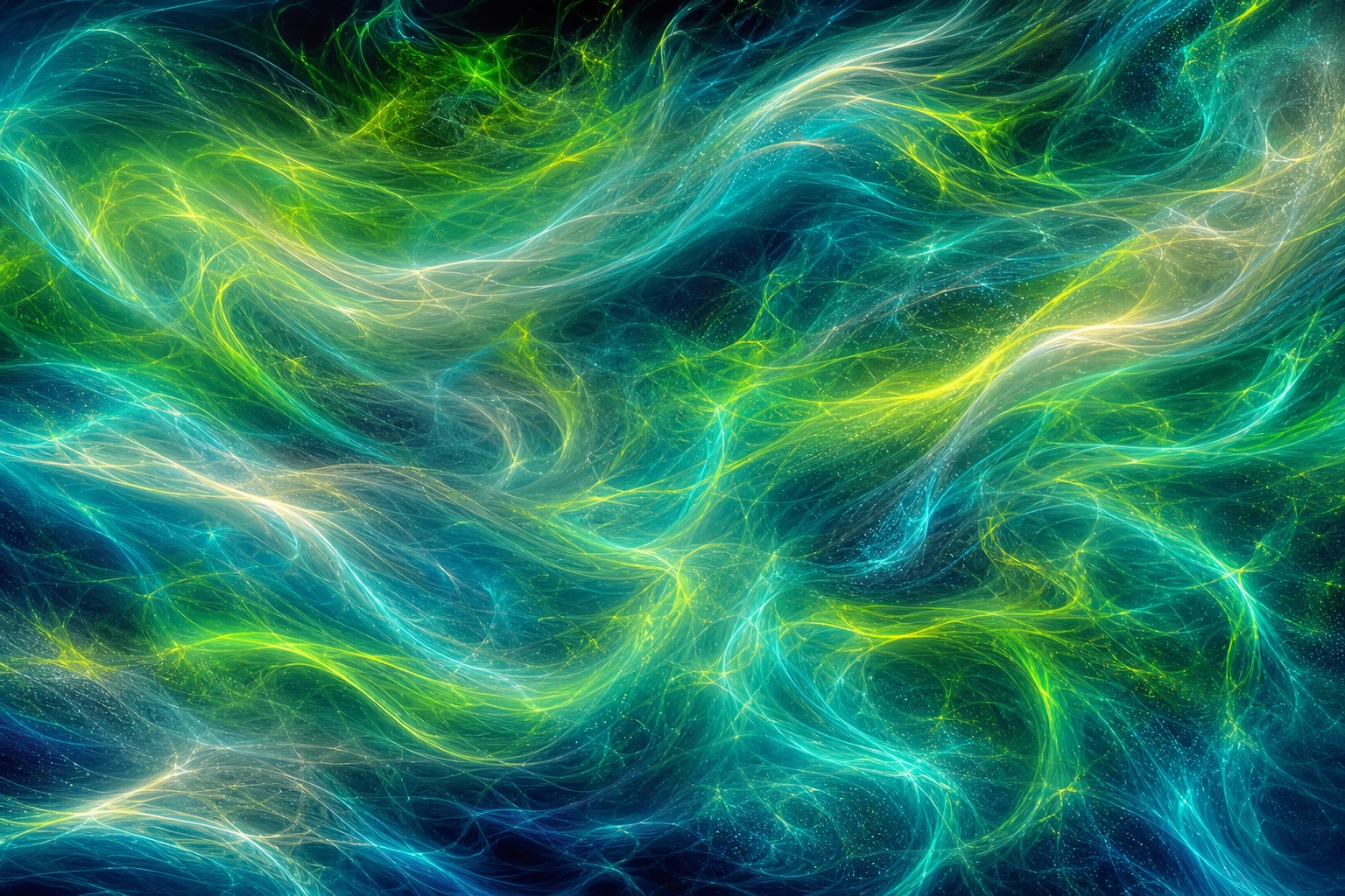 Preview for Teal Lime Light Trails Abstract Background