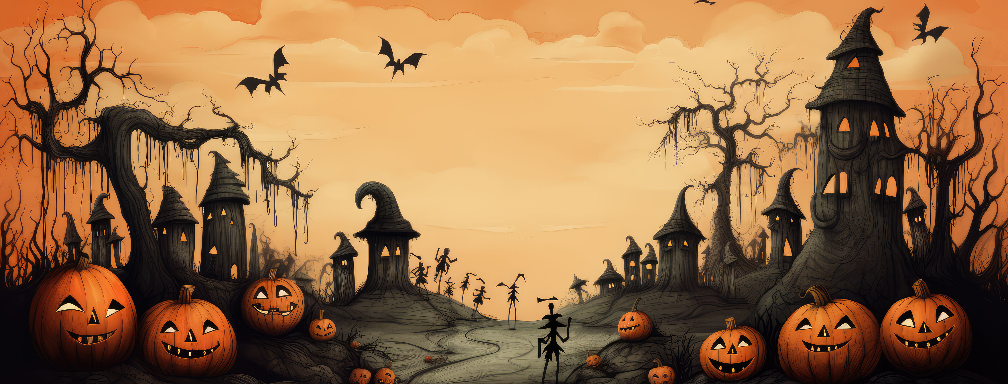 Preview for Halloween-night-scene-template-halloween-cover-background-cbb6d
