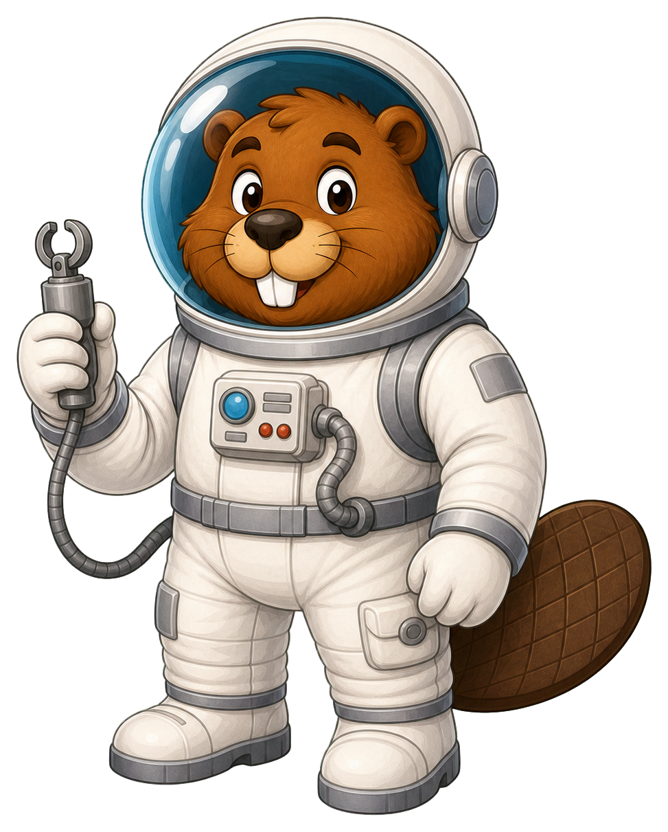 Preview for Beaver Astronaut Sticker