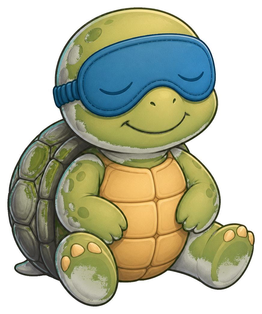 Preview for Turtle Sleep Mask Sticker