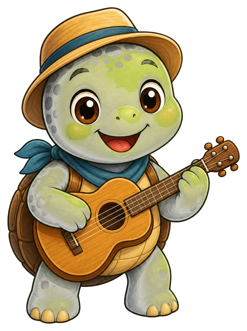 Preview for Turtle Music Sticker Graphic