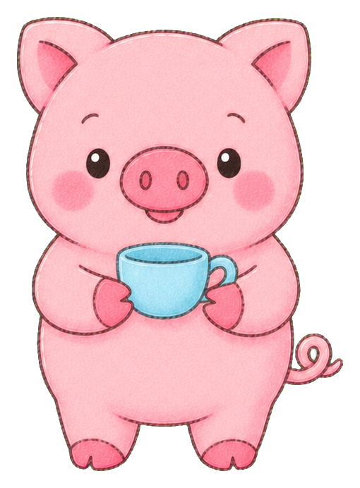 Preview for Kawaii Pig With Teacup Sticker