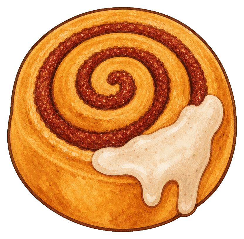 Preview for Cinnamon Roll Sticker For Fall Designs