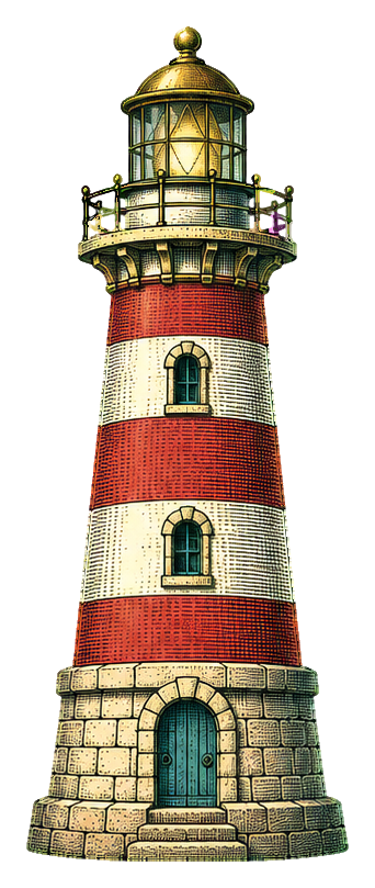 Preview for Engraved Nautical Objects Lighthouse