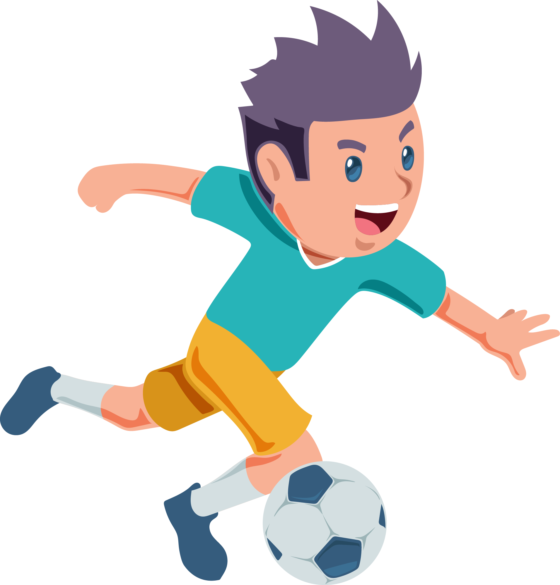 Preview for Cartoon-boy-playing-soccer-sticker-79a9d