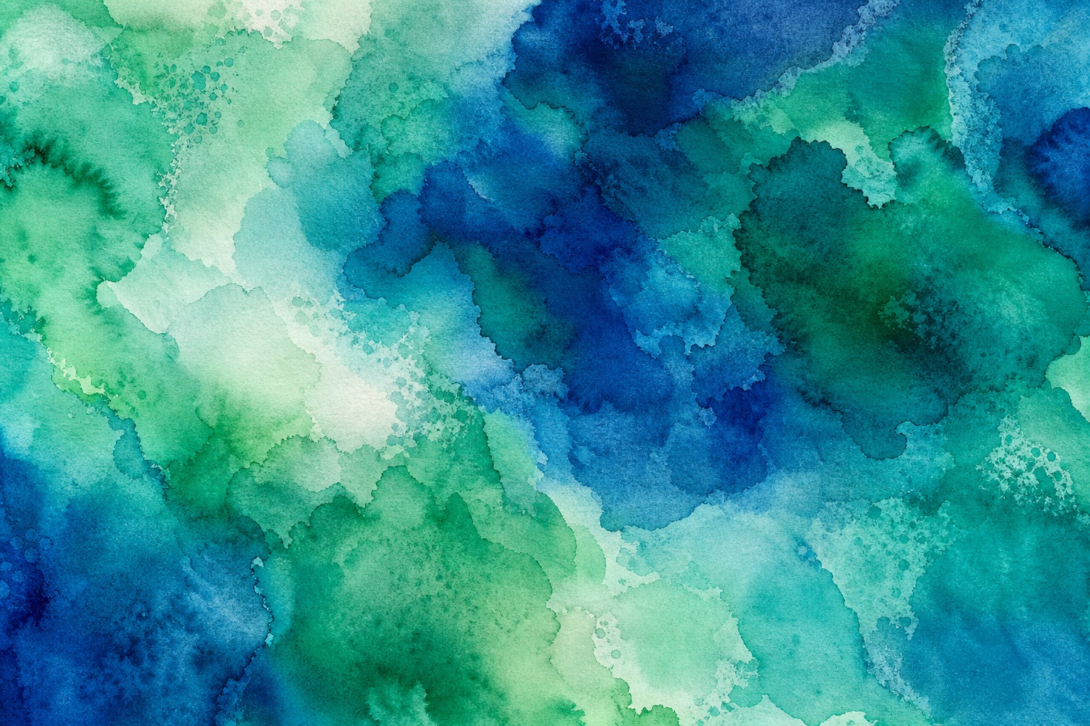 Preview for Emerald Blue Watercolor Background