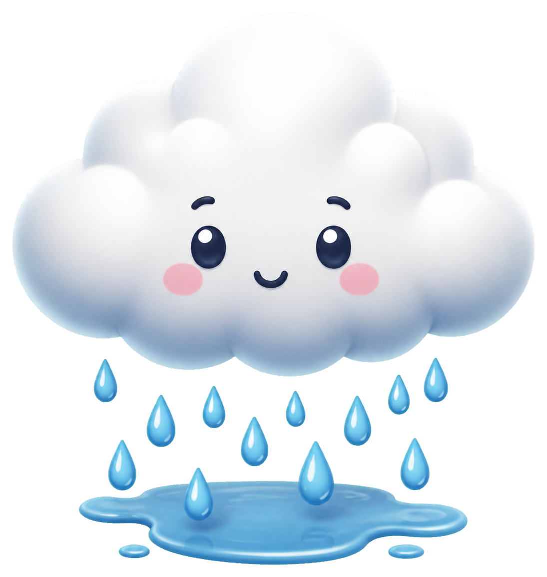 Preview for Cloud Rain Puddle Sticker