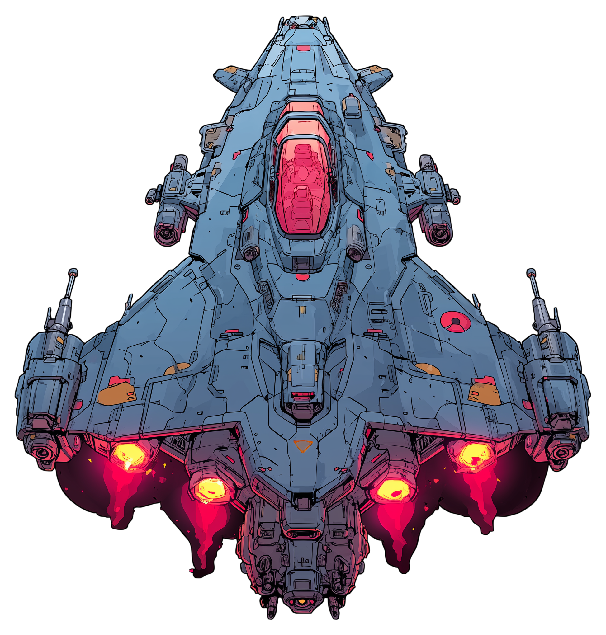 Preview for Futuristic-spaceship-design-sticker-5c8fe