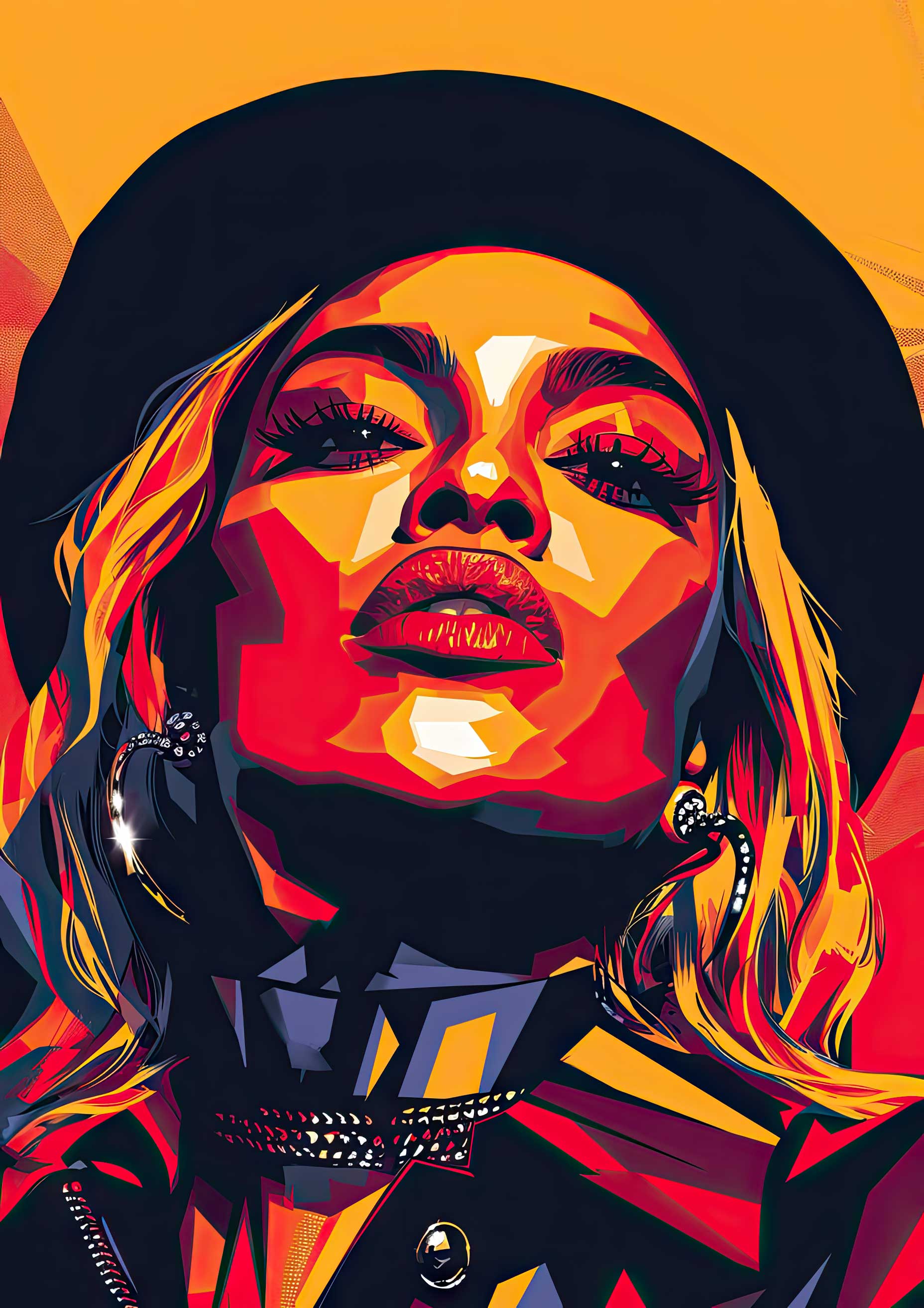 Preview for Pop-art-woman-portrait-celebrities-background-f1a20