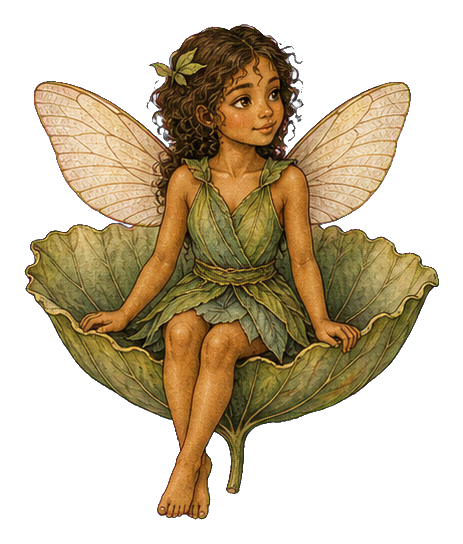 Preview for Strawberry Leaf Cradle Fairy Sticker