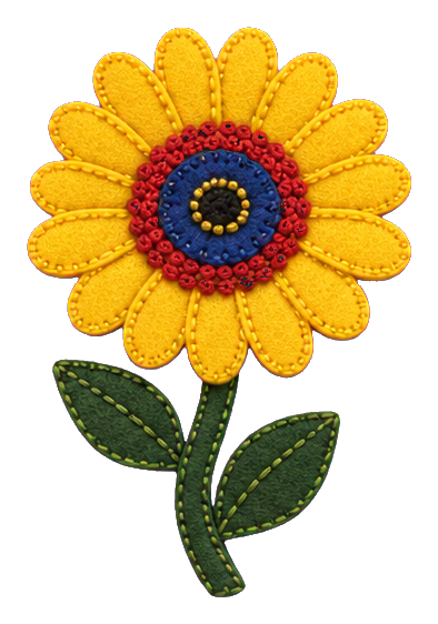 Preview for Felt Gerbera Daisy Sticker