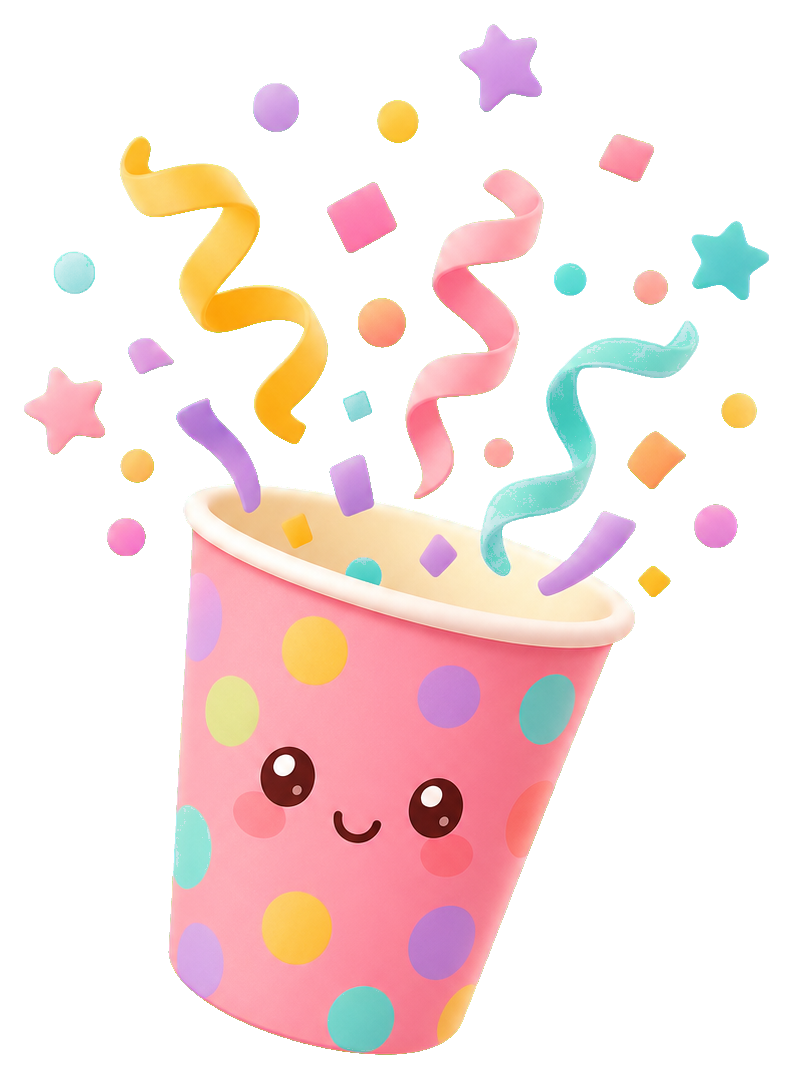 Preview for Party Cup Sticker Graphic