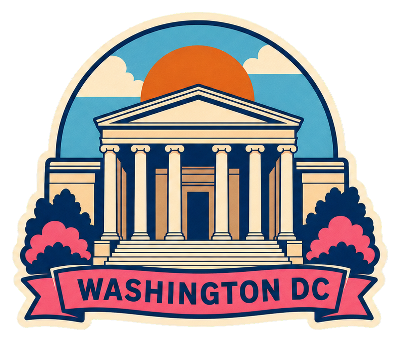 Preview for Washington Dc Illustrated Sticker Graphic