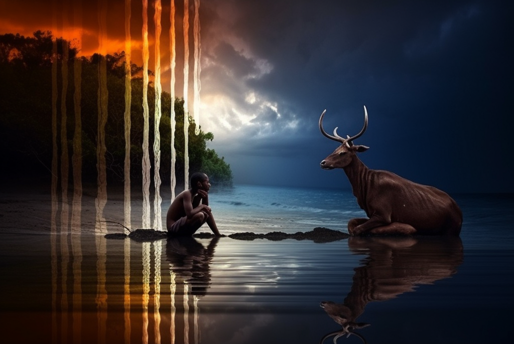 Preview for Serene-deer-reflection-at-dusk-ai-images-background-dd0da