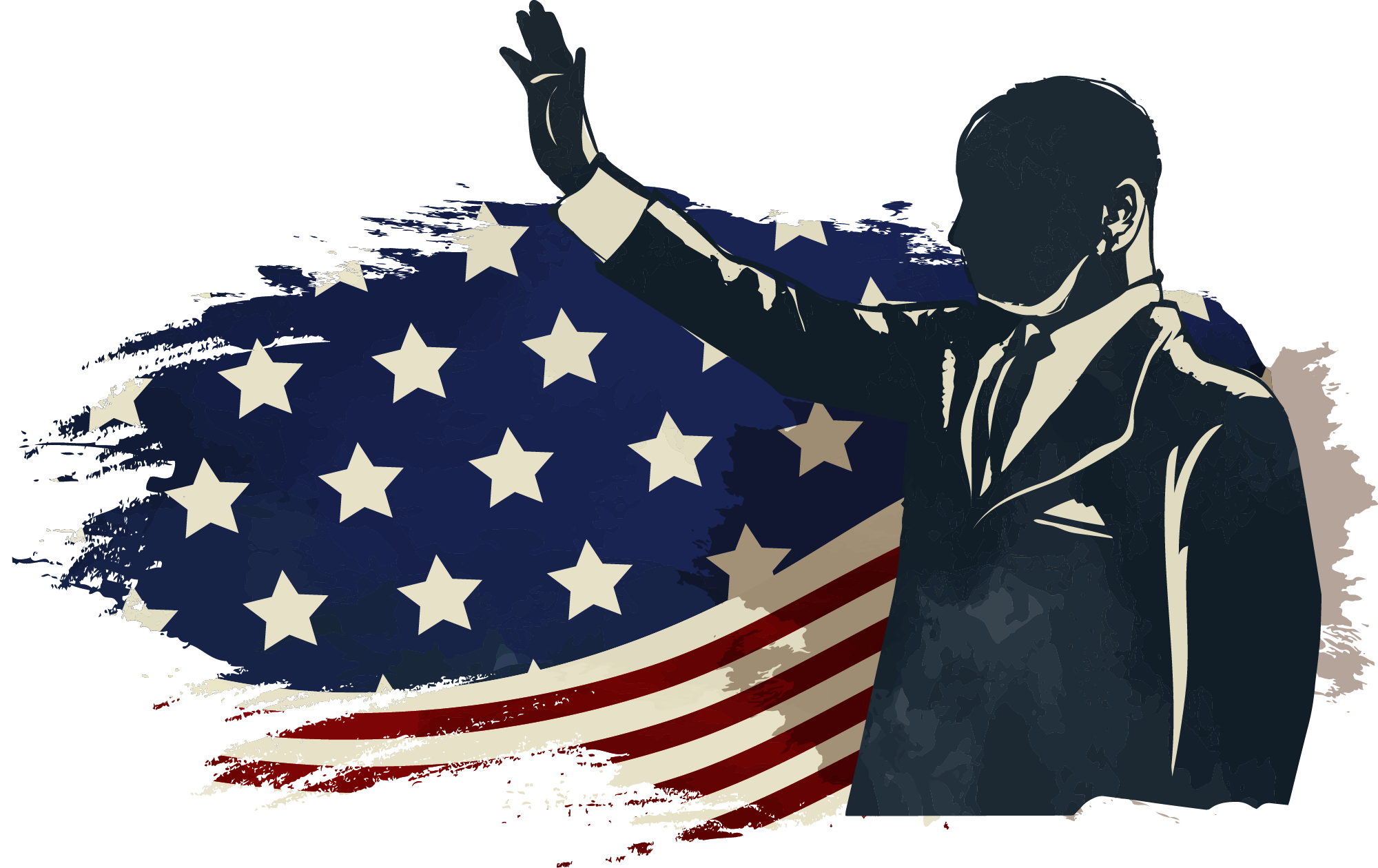 Preview for Patriotic-leader-silhouette-mlk-sticker-ab64c
