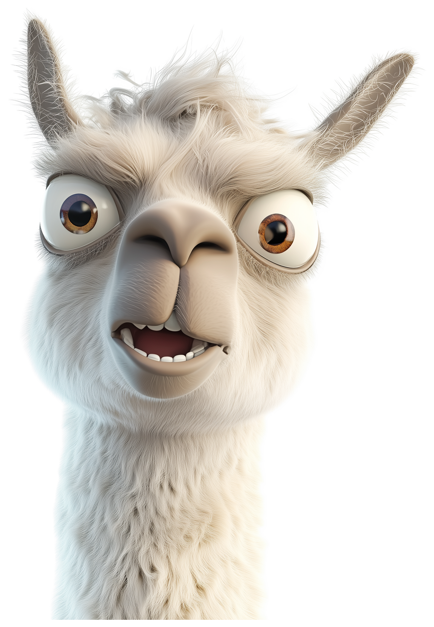 Preview for Cute Llama Emoji Sticker