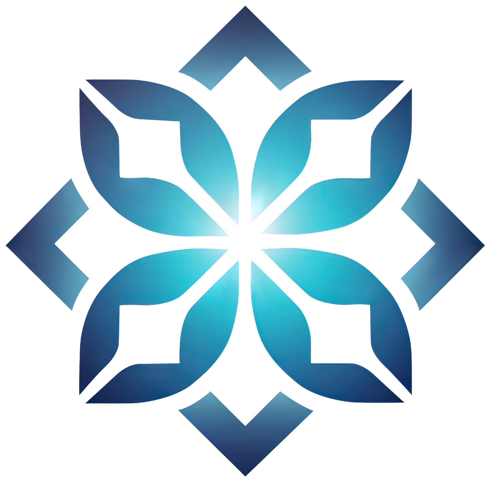 Preview for Geometric-snowflake-blue-design-logo-geometric-sticker-8b672