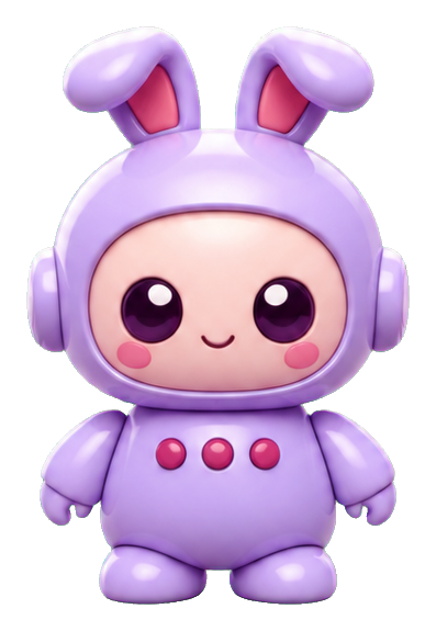 Preview for Cute Bunny Robot Sticker