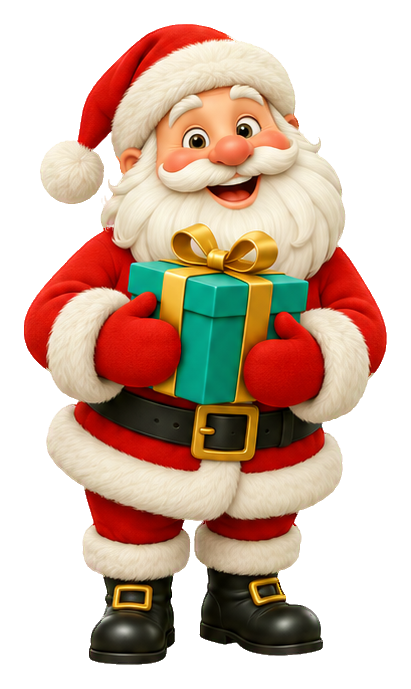 Preview for 3d Christmas Santa Gift