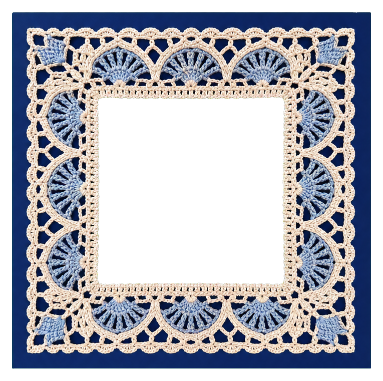 Preview for Lace Backed Square Sticker