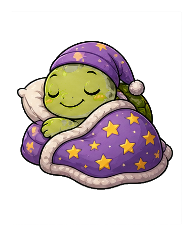 Preview for Sleepy Blanket Turtle Sticker