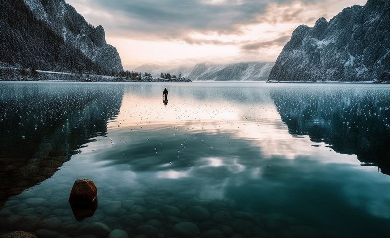 Preview for Serene-mountain-lake-landscape-ai-images-background-d81ad