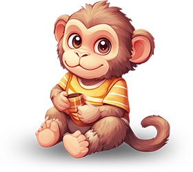 Preview for Cartoon-monkey-illustration-character-sticker-d9840