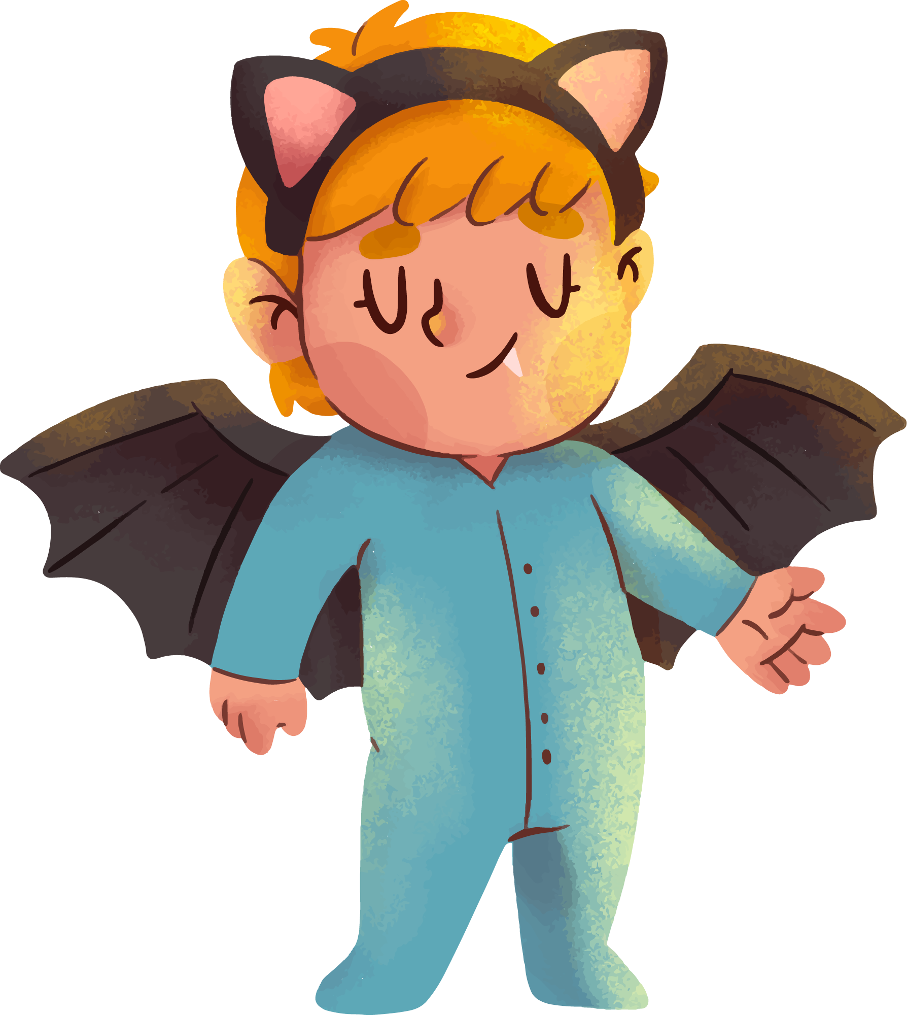 Preview for Cartoon-vampire-child-illustration-halloween-costume-sticker-ba502
