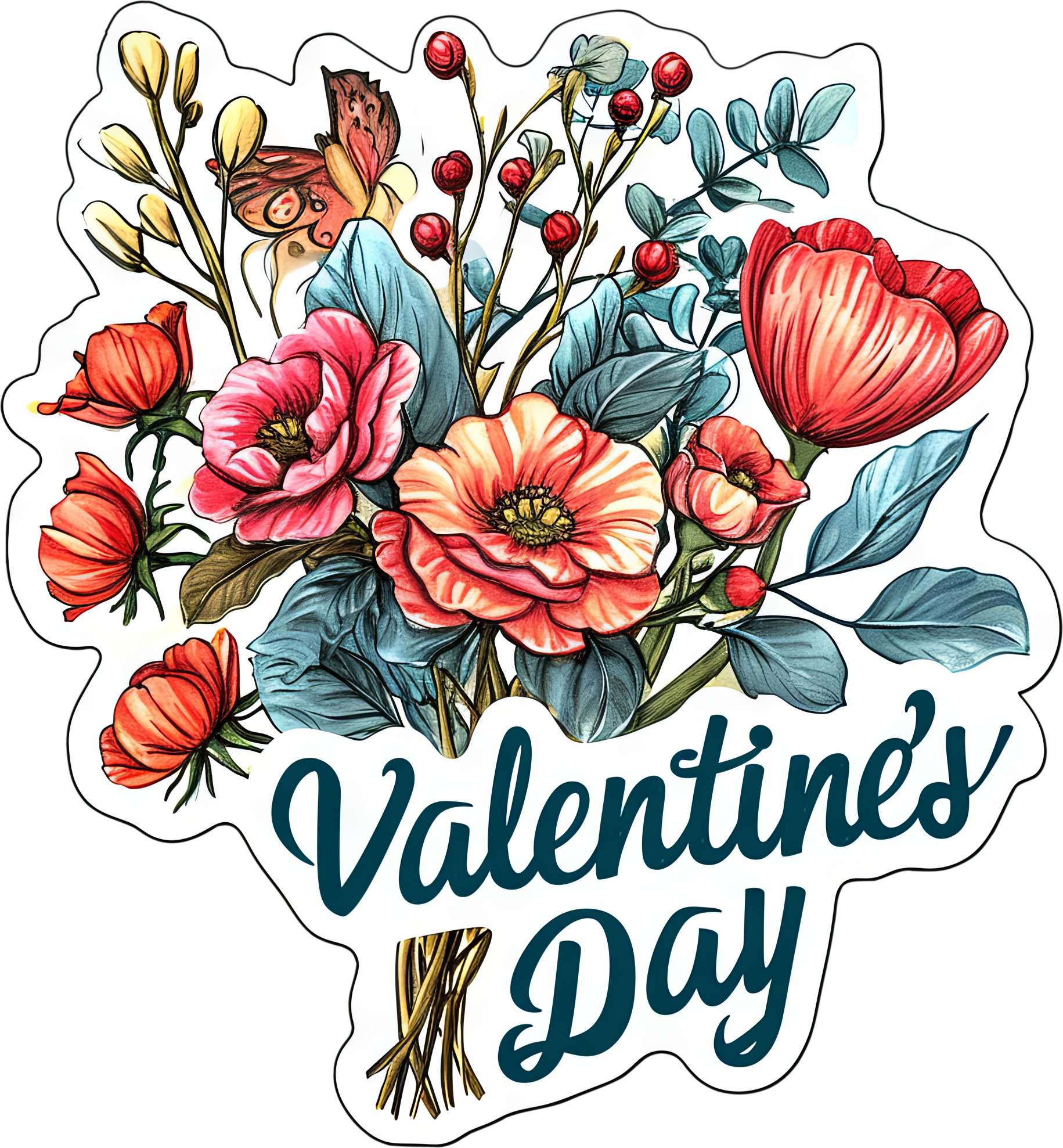 Preview for Valentines-day-floral-sticker-4c9a8