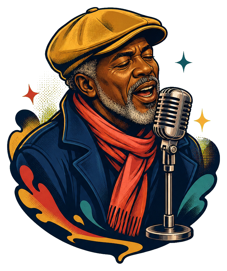 Preview for Mustard Newsboy Vintage Mic Sticker