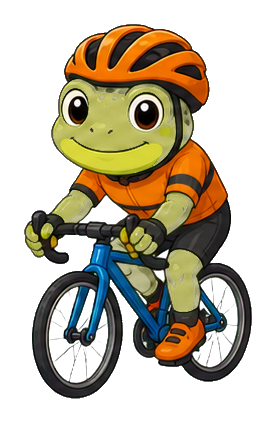 Preview for Cyclist Frog Sticker
