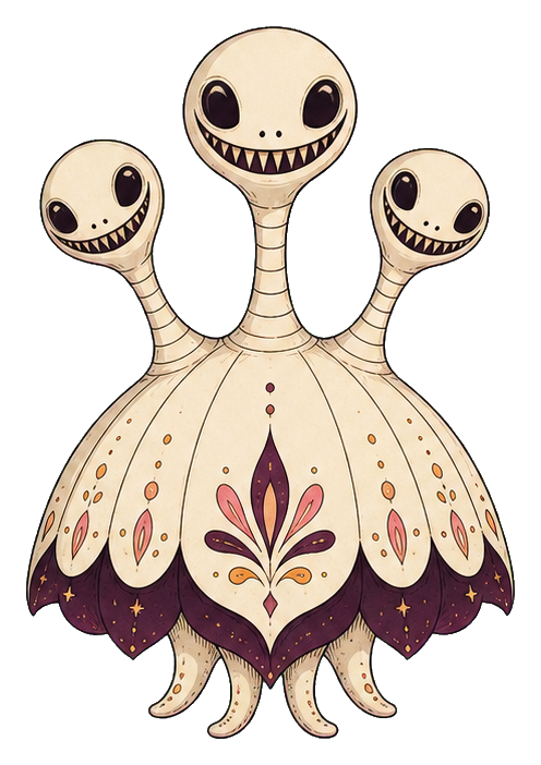 Preview for Three Neck Crescent Alien Sticker