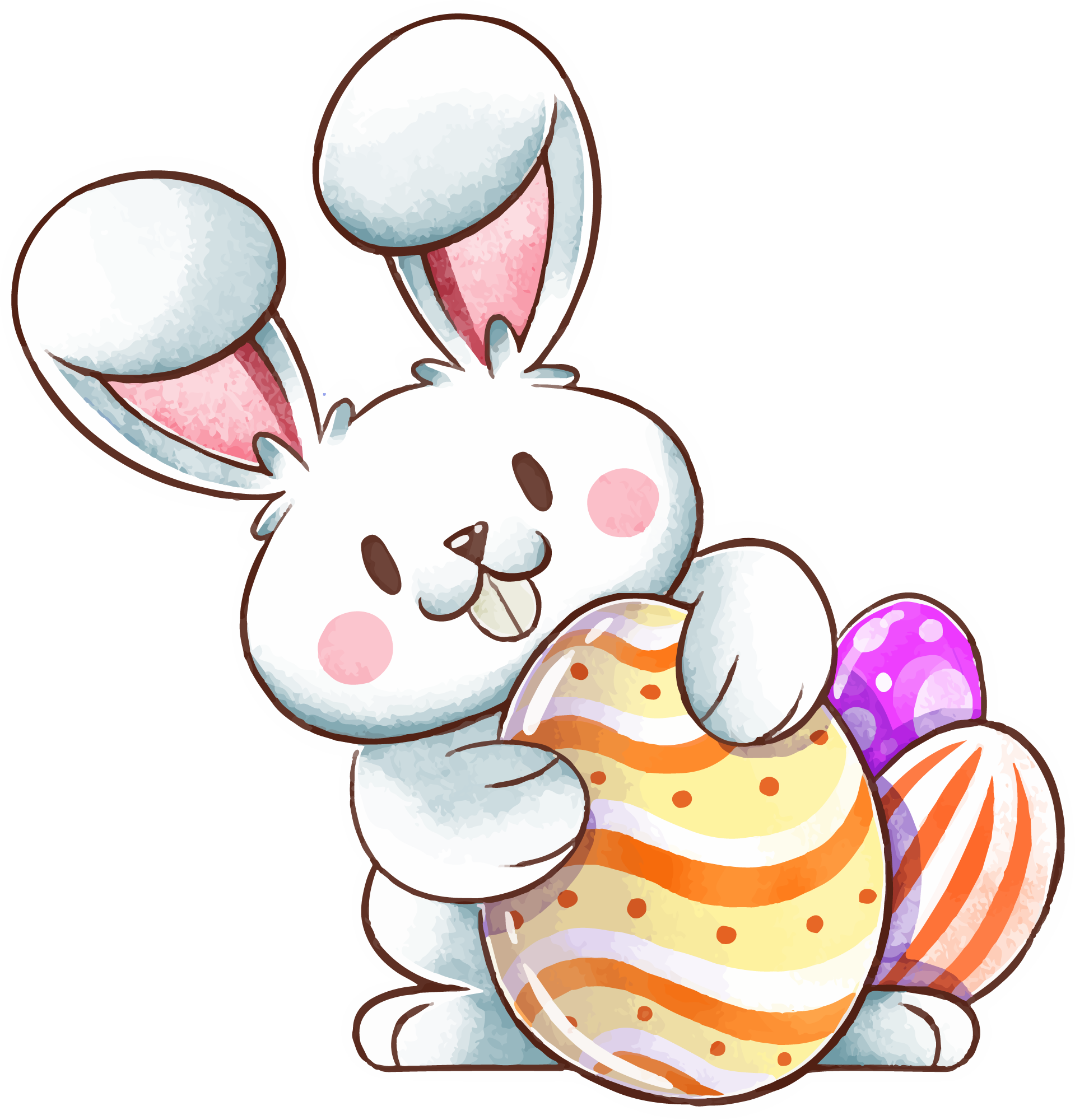 Preview for Easter-bunny-eggs-cartoon-sticker-a6a12