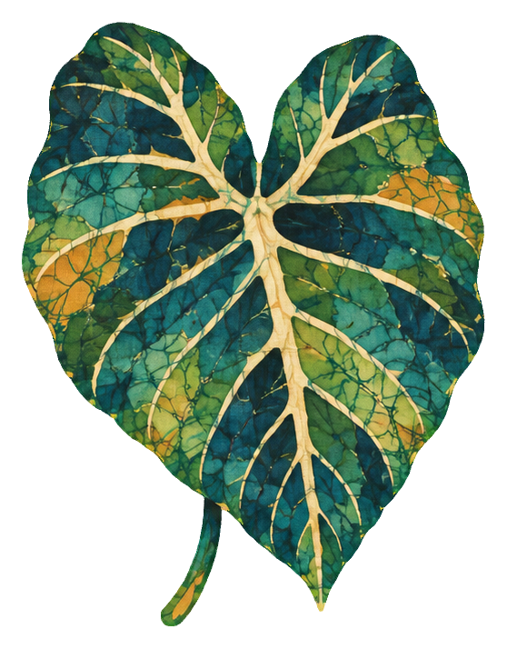 Preview for Batik Tropical Leaves Elephant Ear