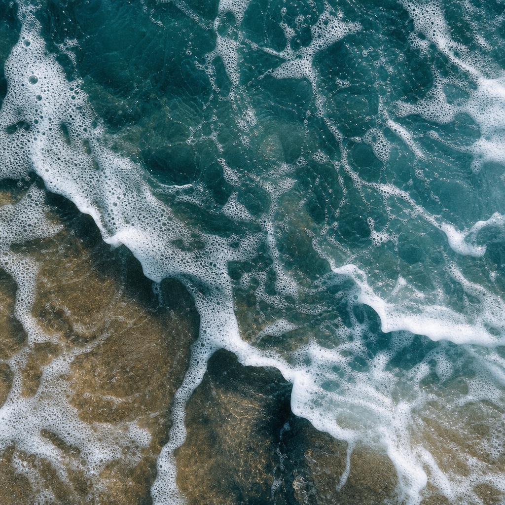 Preview for Deep Teal Broken Foam Edges Background