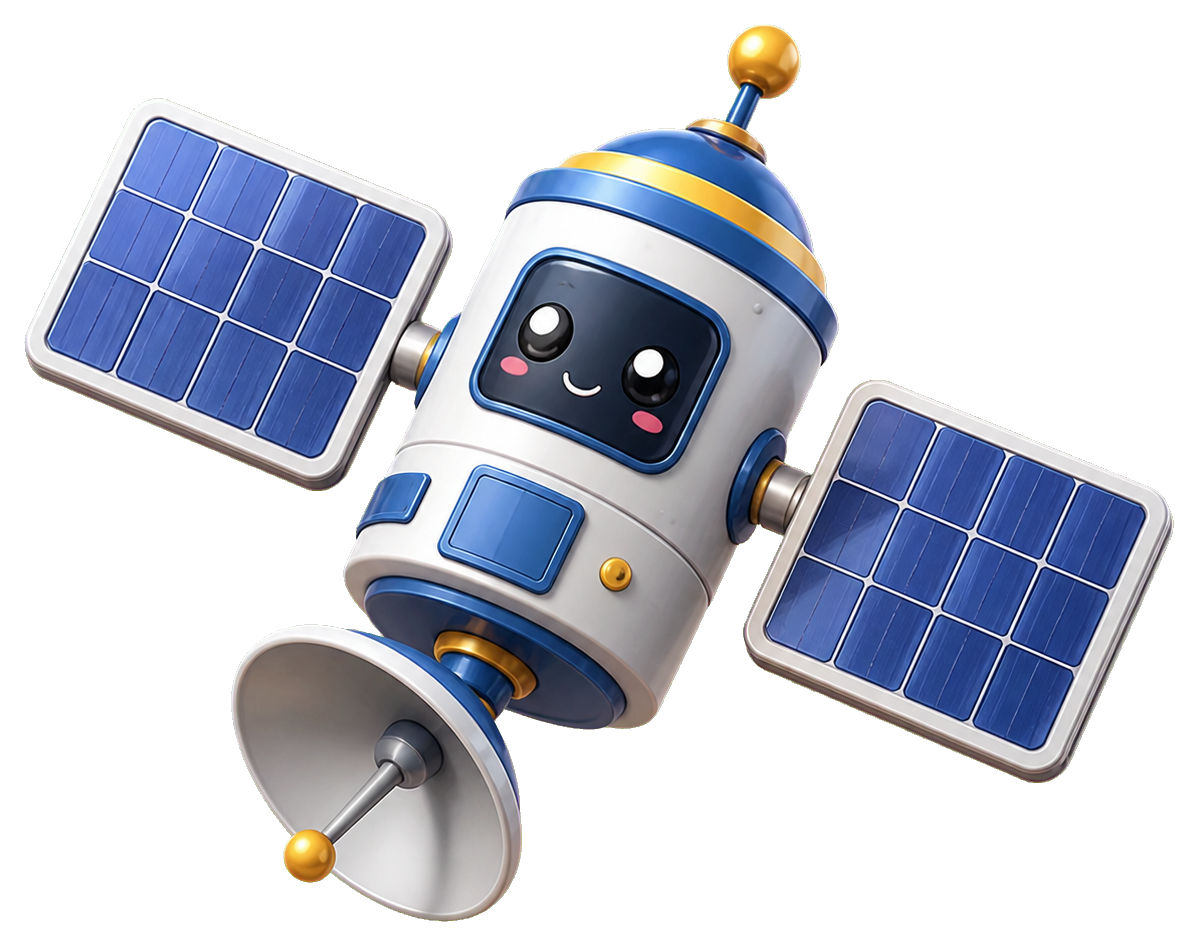Preview for Generic Satellite Sticker For Space Designs