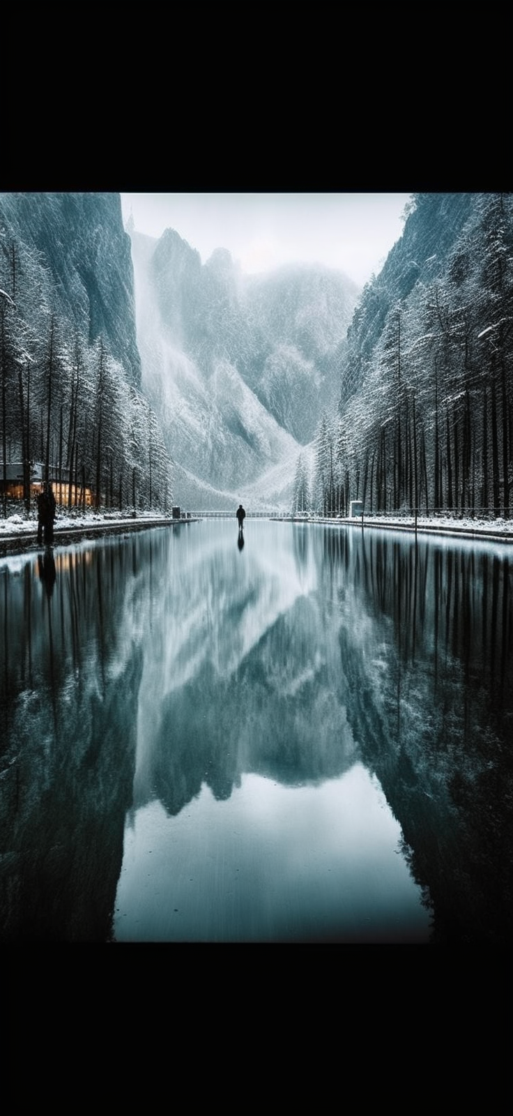 Preview for Serene-winter-landscape-ai-phone-background-7b22f