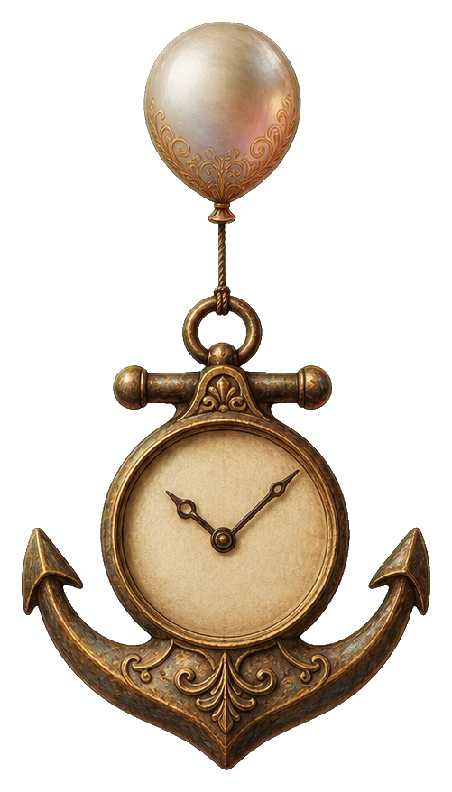Preview for Balloon Anchor Clock Sticker