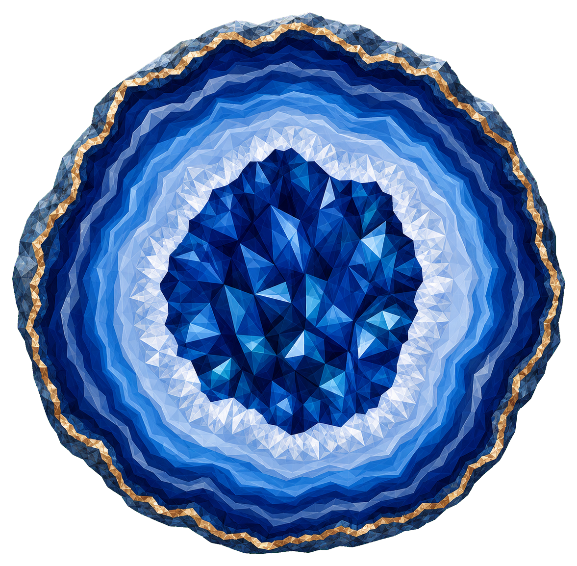 Preview for Blue Geode Slice Sticker