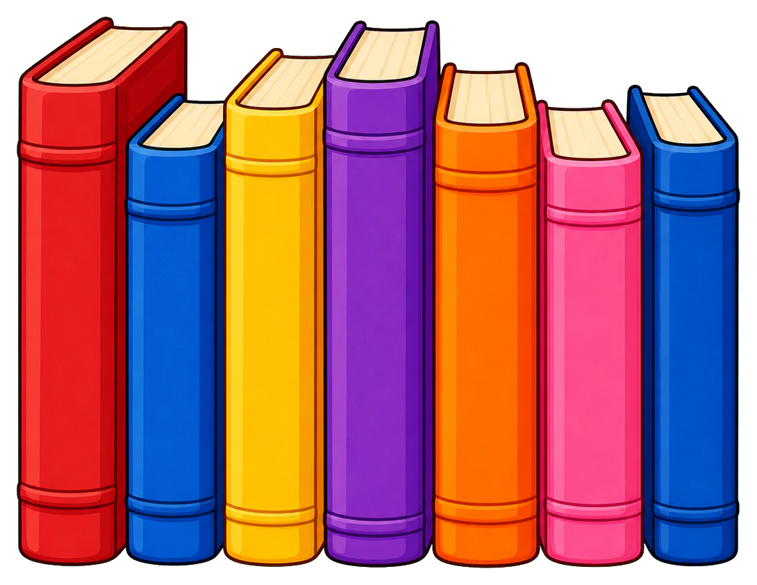 Preview for Library Books Blank Sticker