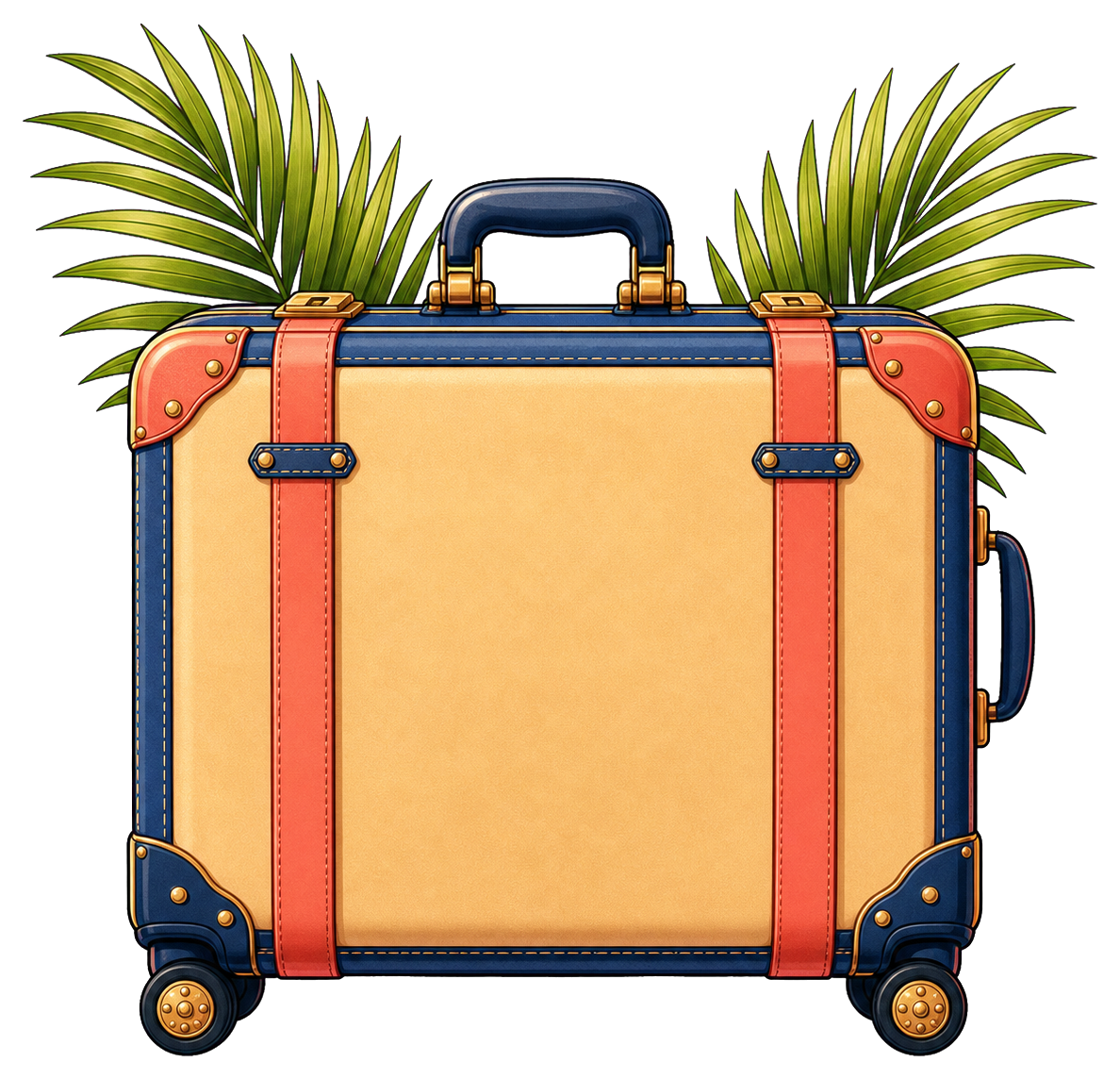 Preview for Palm Suitcase Travel Sticker Graphic