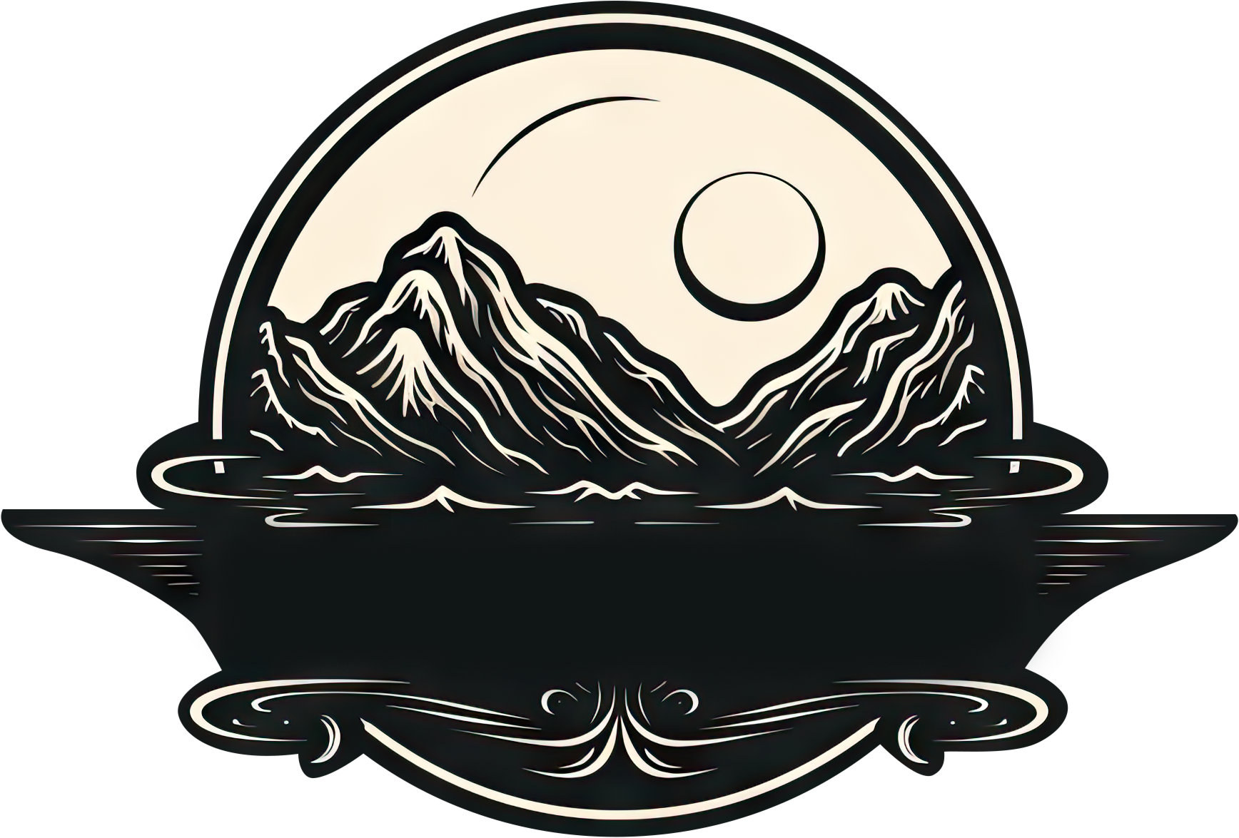 Preview for Mountain-landscape-logo-design-logo-mountain-sticker-7ecc5