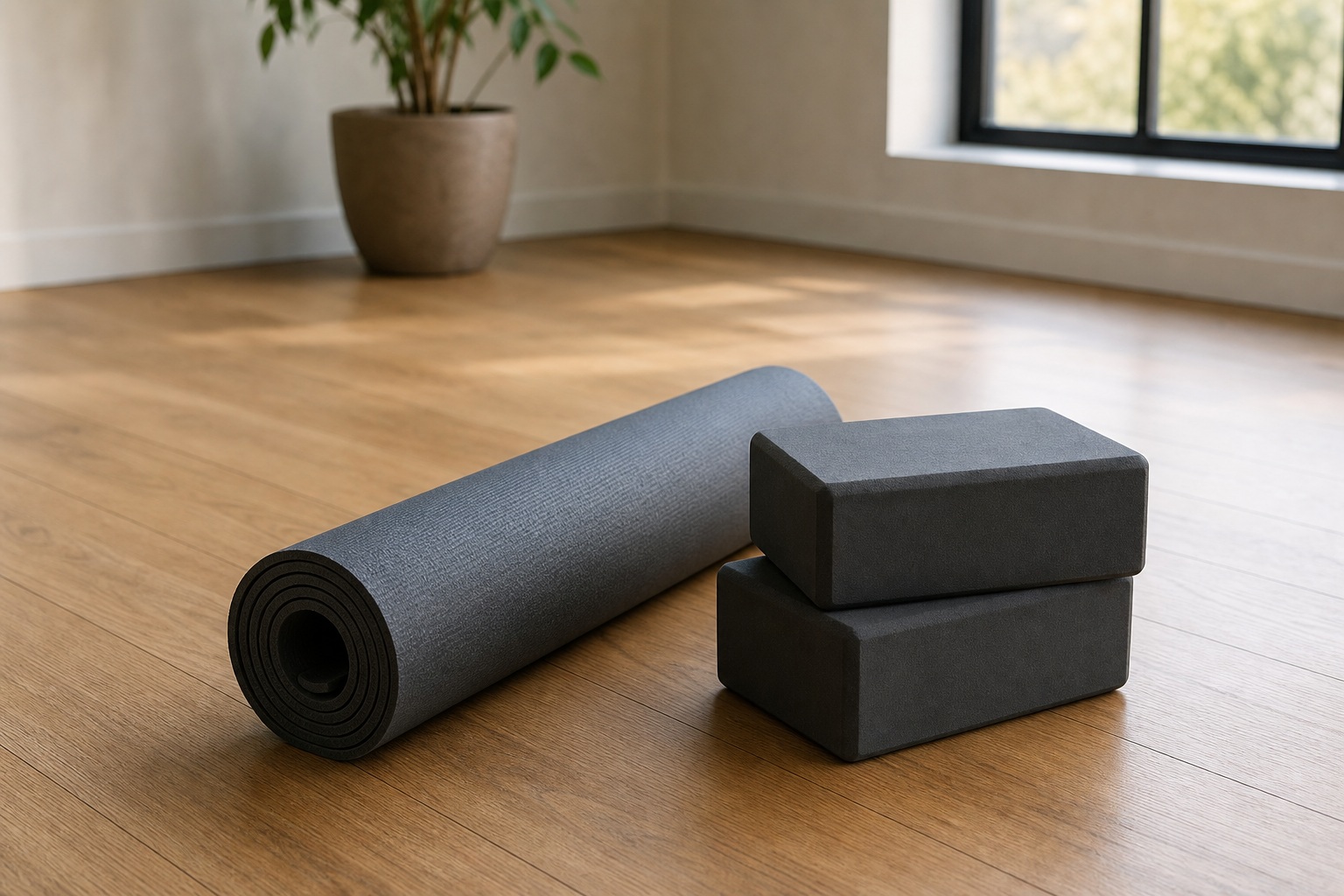 Preview for Yoga Mat Still Life Stock Background
