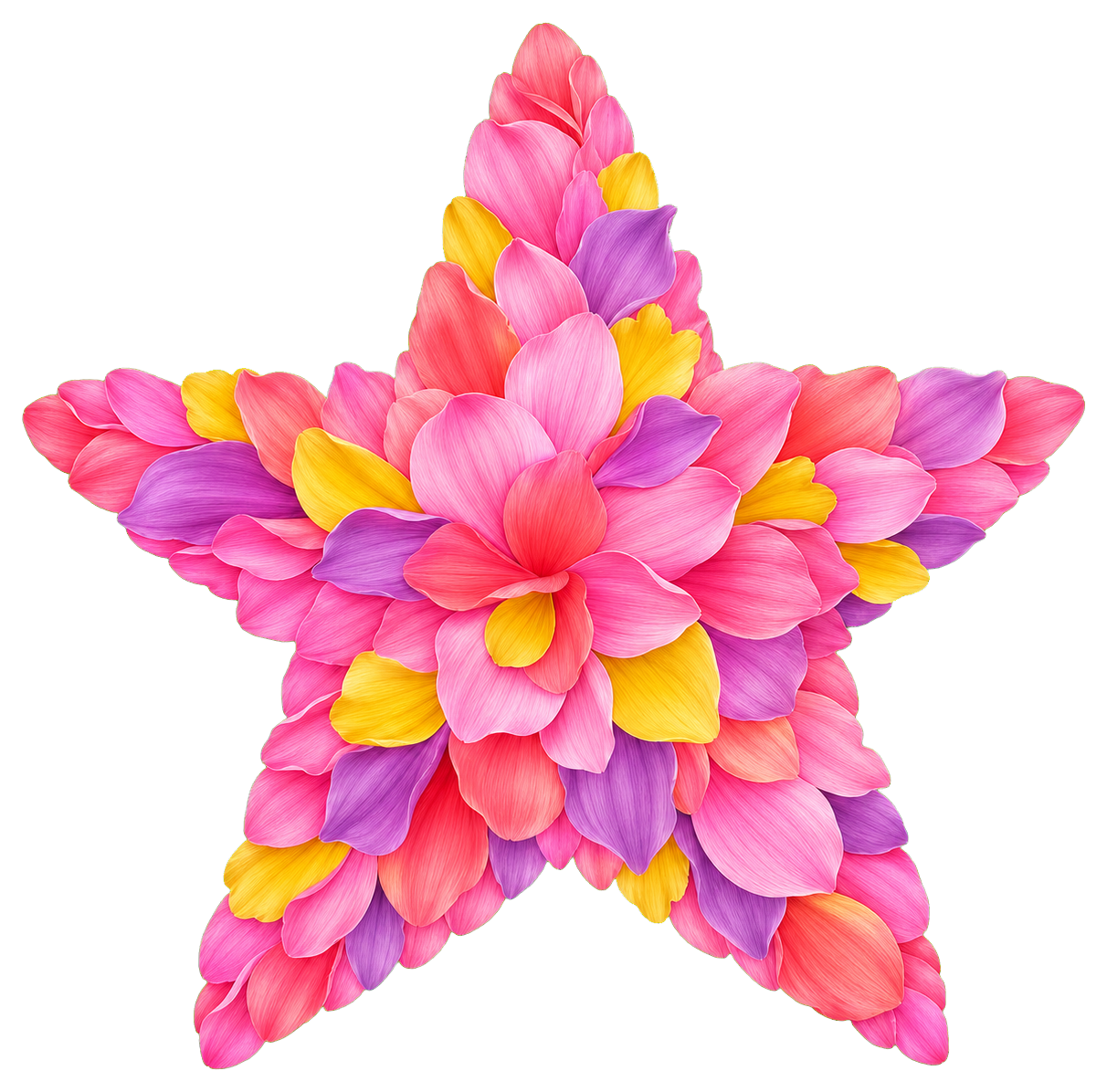 Preview for Flower Star Sticker Graphic For Creative Designs