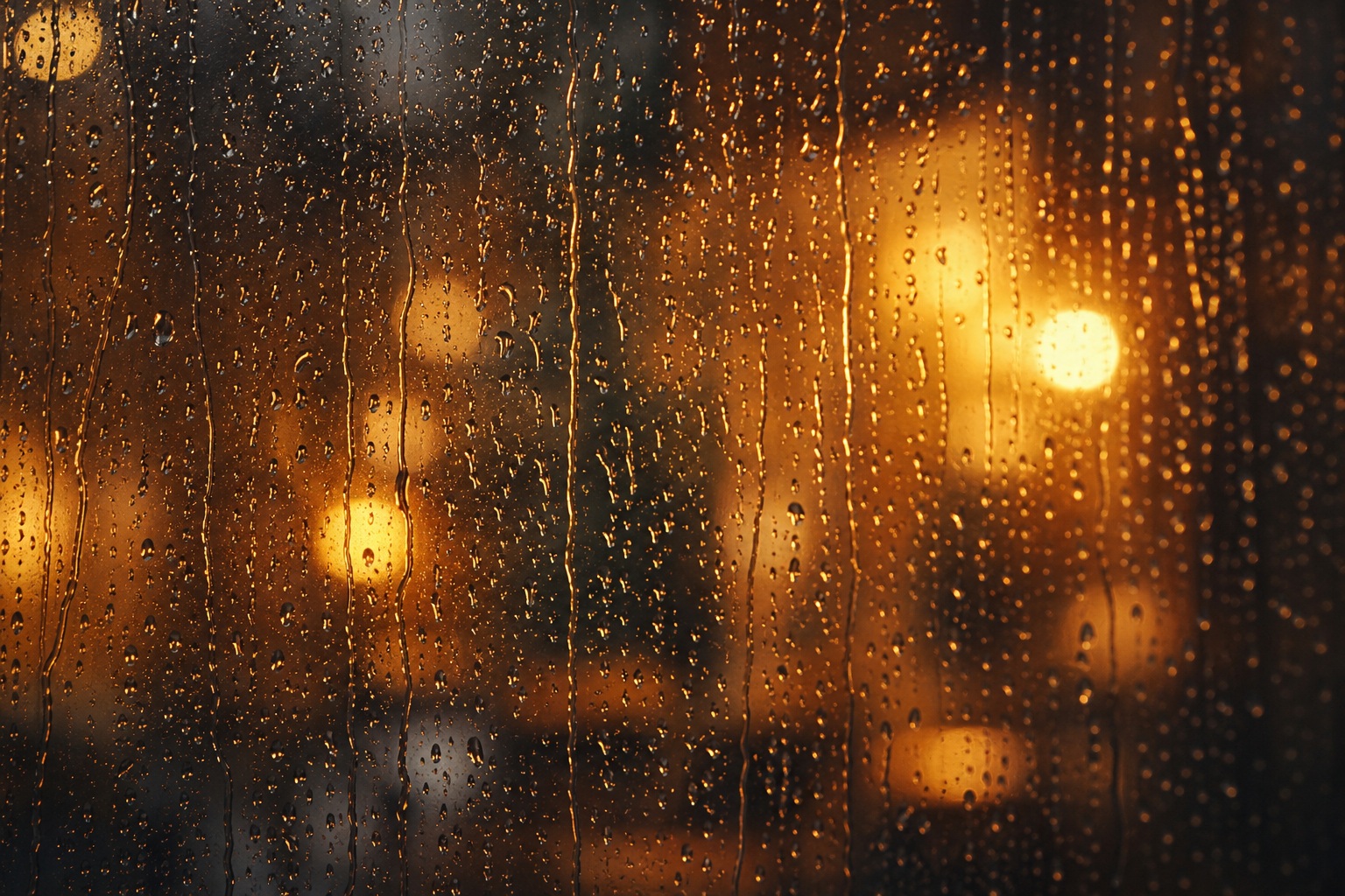 Preview for Warm Window Rain Stock Background